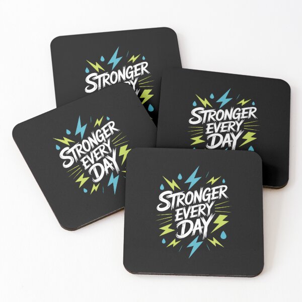 Item preview, Stronger Every Day – Comic Style Gym Motivation Design designed and sold by Enea Kelo.