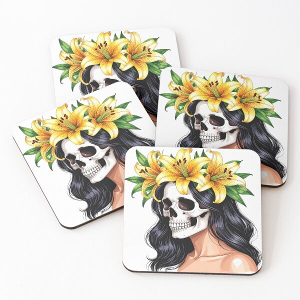 Item preview, SKULL WITH CROWN OF LILYS designed and sold by cubiask.