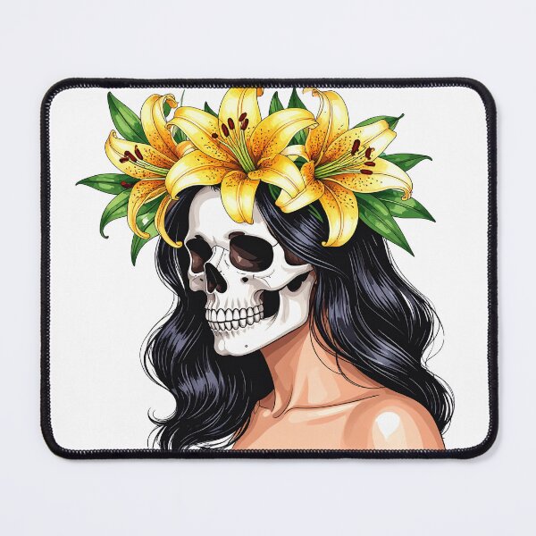Item preview, SKULL WITH CROWN OF LILYS designed and sold by cubiask.