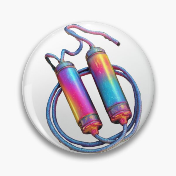 Item preview, Neon Jump Rope – Colorful Fitness Design designed and sold by AlexLineArt.