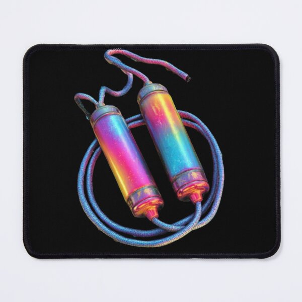 Item preview, Neon Jump Rope – Colorful Fitness Design designed and sold by AlexLineArt.