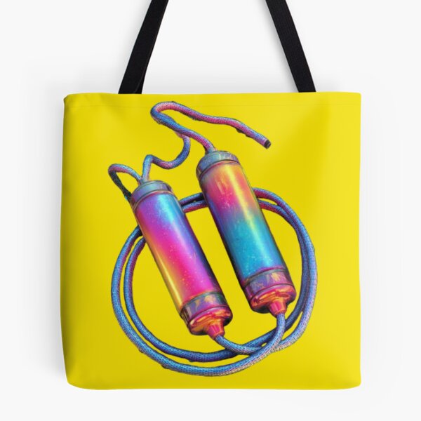 Item preview, Neon Jump Rope – Colorful Fitness Design designed and sold by AlexLineArt.