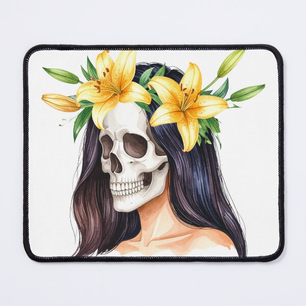Item preview, SKULL WITH CROWN OF LILYS designed and sold by cubiask.
