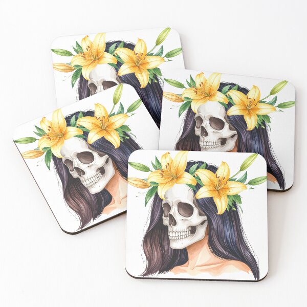 Item preview, SKULL WITH CROWN OF LILYS designed and sold by cubiask.