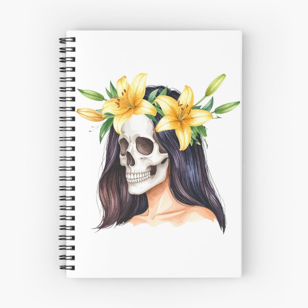Item preview, SKULL WITH CROWN OF LILYS designed and sold by cubiask.