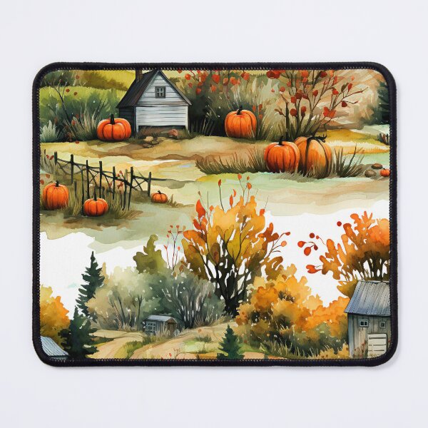 Item preview, Autumn Halloween Farm Scene Elegant Landscape Art  designed and sold by DEC02.