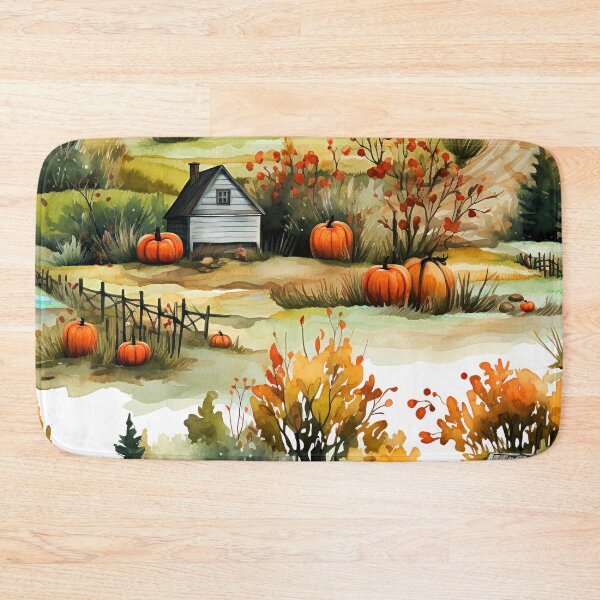 Item preview, Autumn Halloween Farm Scene Elegant Landscape Art  designed and sold by DEC02.