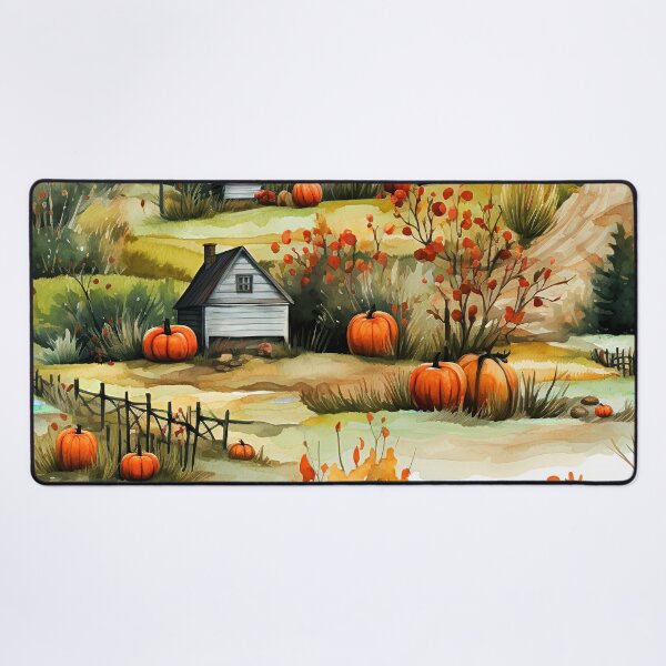 Item preview, Autumn Halloween Farm Scene Elegant Landscape Art  designed and sold by DEC02.