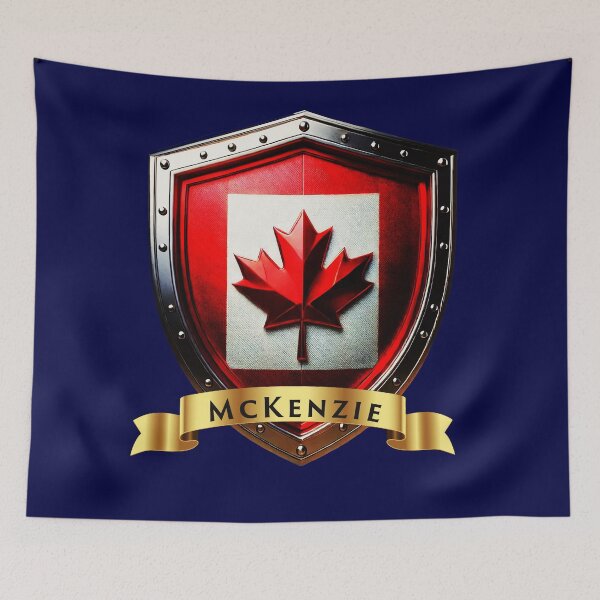 Item preview, McKenzie Family Canada Shield, Maple Leaf Heraldry Crest designed and sold by Highlandkings.