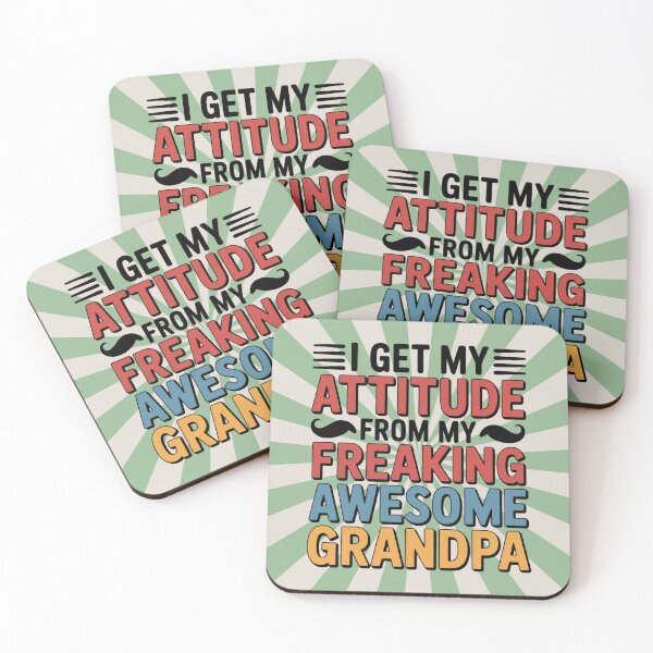 Item preview, I Get My Attitude from My Freaking Awesome Grandpa designed and sold by Ania_BM.