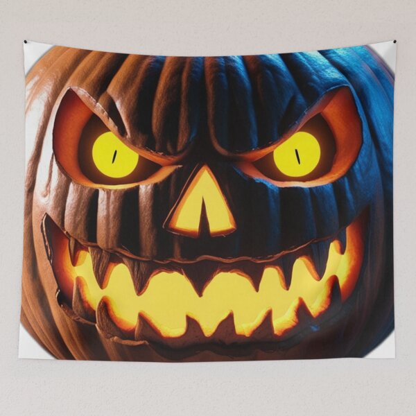 Item preview, Scary looking laughing pumpkin designed and sold by AJTees99.