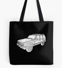 Jeep Cherokee - White Tote Bag