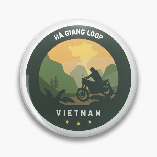 Item preview, Vietnam HÀ GIANG LOOP travel decal - round version designed and sold by NordicMiles.