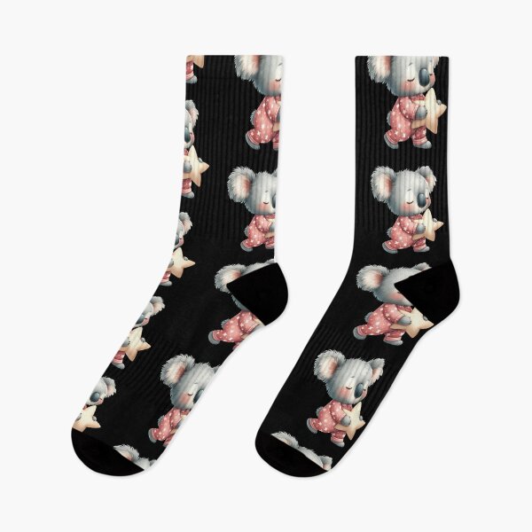 Item preview, Cute little koala in pink pijama, sleepy mood, kawaii little koala designed and sold by katerynaS99.
