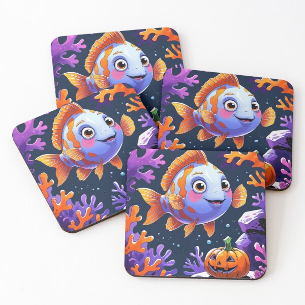 Item preview, Happy Fish with Jack-O’-Lantern designed and sold by DariaCraft.
