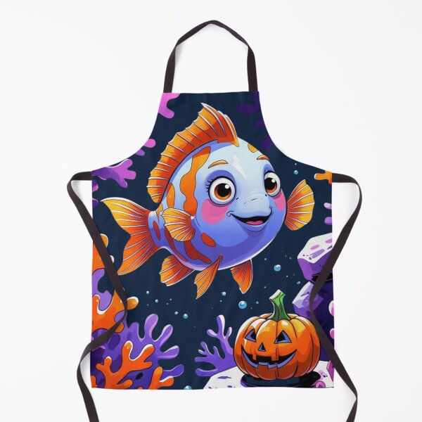 Item preview, Happy Fish with Jack-O’-Lantern designed and sold by DariaCraft.
