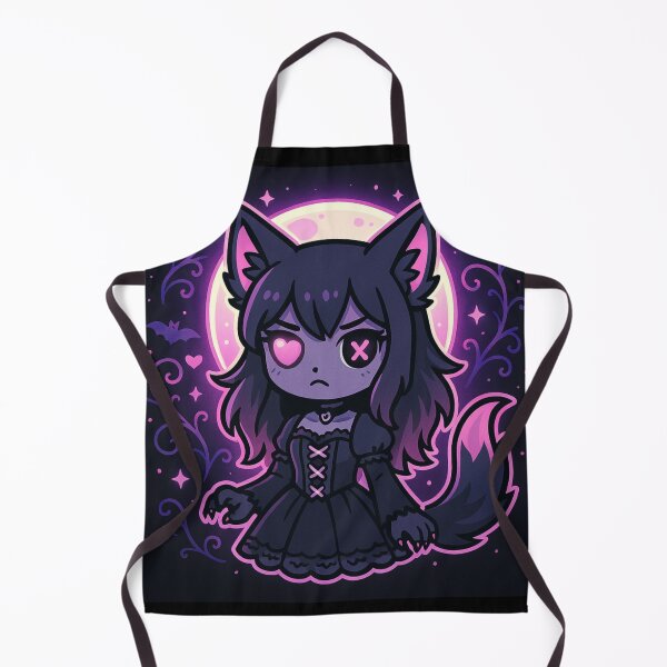 Item preview, Creepy Cute Pink Goth Werewolf Girl – Pastel Gothic Kawaii Sticker designed and sold by JacobKAurumhead.