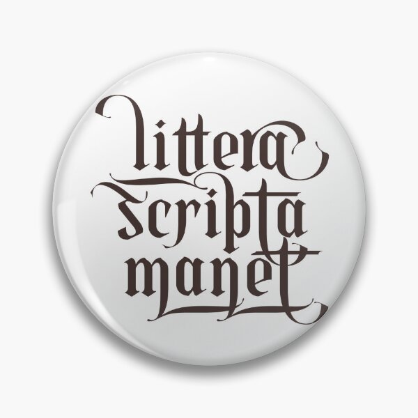 Item preview, Littera, Scripta, Manet - Burnt Umber Letters designed and sold by ChristinaSeas.