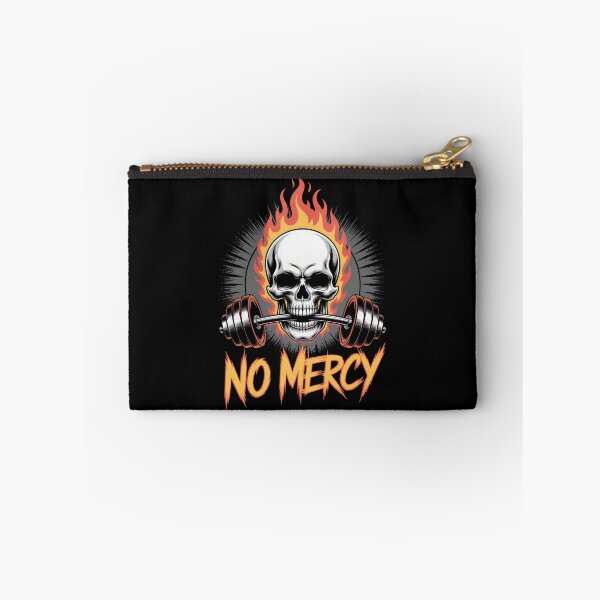 Item preview, No Mercy – Fiery Skull Gym Powerlifting Graphic designed and sold by Enea Kelo.