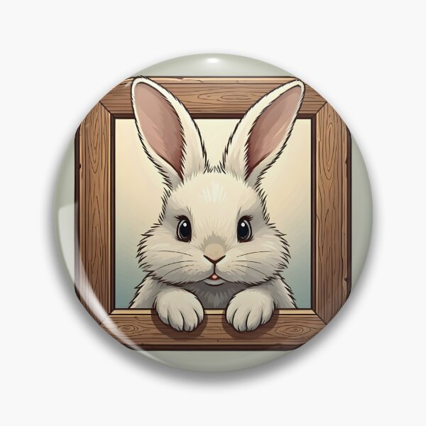 Item preview, Bunny in a frame designed and sold by PrintLabStudio.