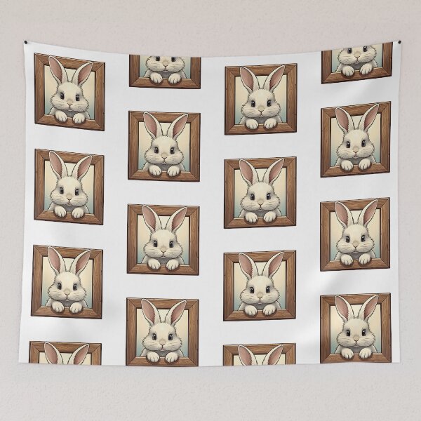 Item preview, Bunny in a frame designed and sold by PrintLabStudio.