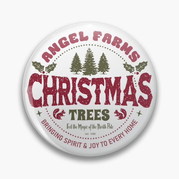 Artikelvorschau, Angel Farms Weihnachtsbäume – Vintage Rustikales Farm-Logo, Feiertags-T-Shirt entworfen und verkauft von NoGoodDeeds.