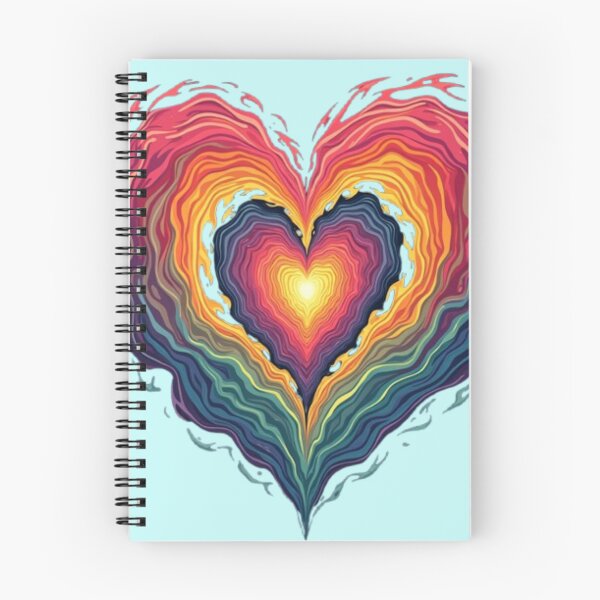 Item preview, Twisted in Love | Vibrant Psychedelic Heart Artwork designed and sold by GrafteesGlow.