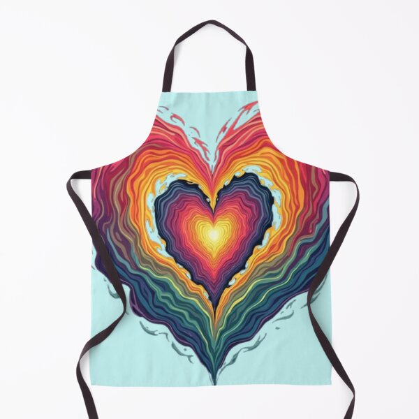 Item preview, Twisted in Love | Vibrant Psychedelic Heart Artwork designed and sold by GrafteesGlow.