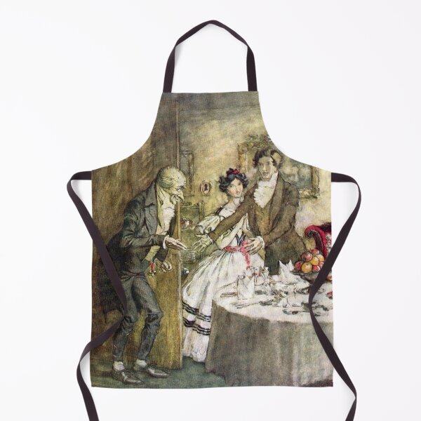 Item preview, Scrooge Comes to Dinner - A Christmas Carol - Arthur Rackham designed and sold by forgottenbeauty.