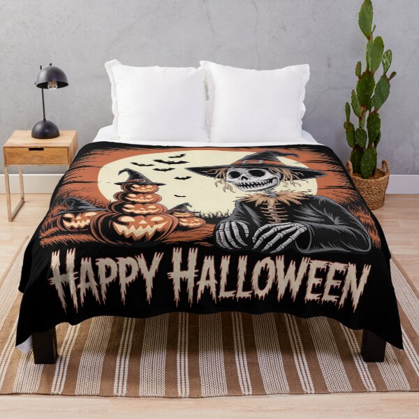 Item preview, Halloween Vibes Skeleton And Pumpkin designed and sold by KateLeap.