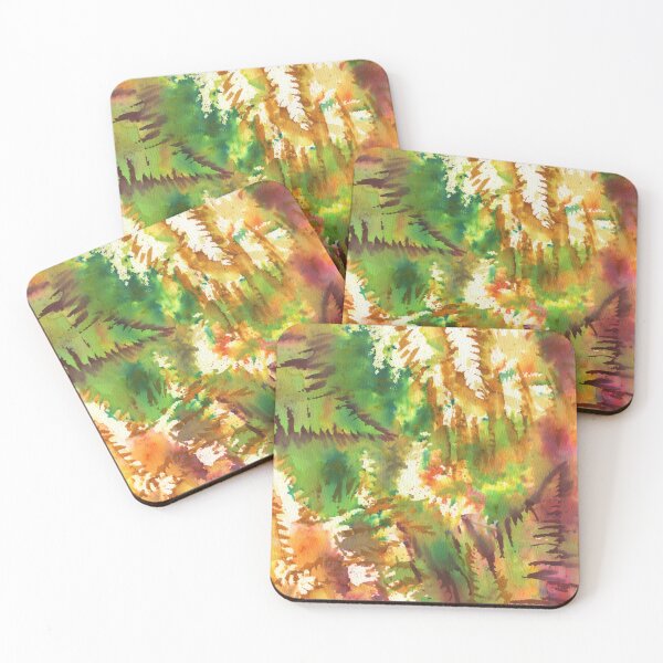 Item preview, Fern Stencil Art with Brusho, Inks and Pens designed and sold by LymphomaLass.