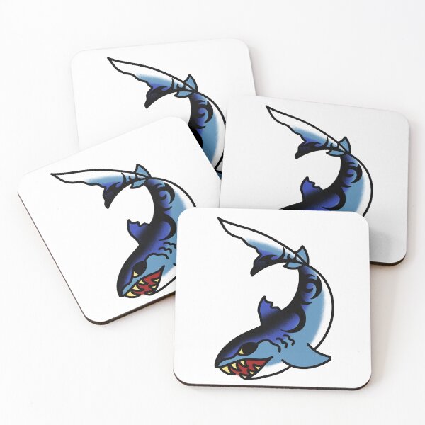 Item preview, Tiger Shark Tattoo Flash designed and sold by vilecrocodilez.