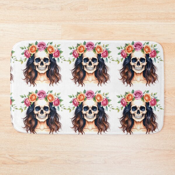 Item preview, SKULL WITH CROWN OF ROSES designed and sold by cubiask.