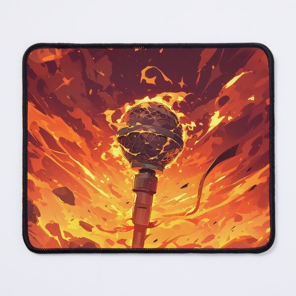 Item preview, Fiery Microphone in Volcanic Chaos designed and sold by Christian Weiss.