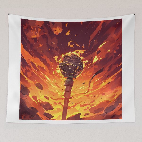 Item preview, Fiery Microphone in Volcanic Chaos designed and sold by Christian Weiss.