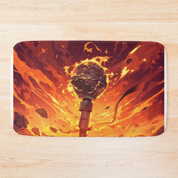 Item preview, Fiery Microphone in Volcanic Chaos designed and sold by Christian Weiss.