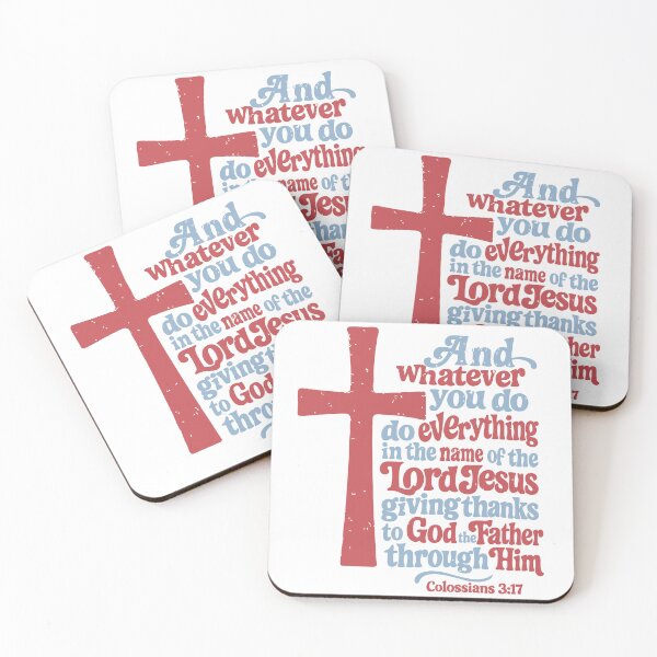 Item preview, Christian Cross Bible Verse Typography – Colossians 3:17 Scripture Shirt designed and sold by SonsCreative.