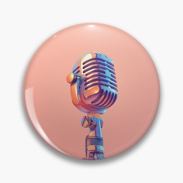 Item preview, Minimalist Retro Microphone Glow designed and sold by Christian Weiss.
