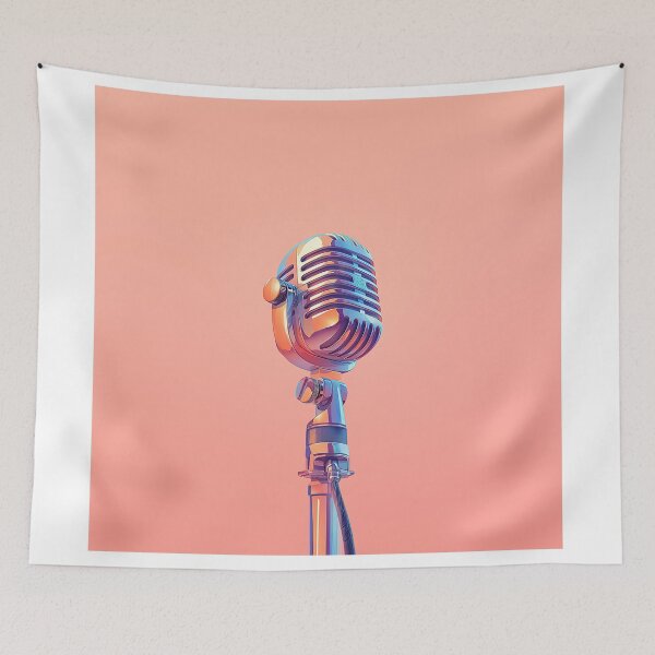 Item preview, Minimalist Retro Microphone Glow designed and sold by Christian Weiss.
