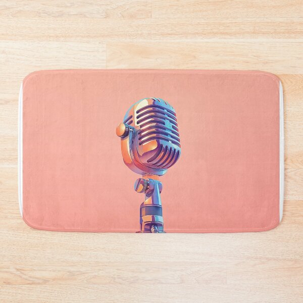 Item preview, Minimalist Retro Microphone Glow designed and sold by Christian Weiss.