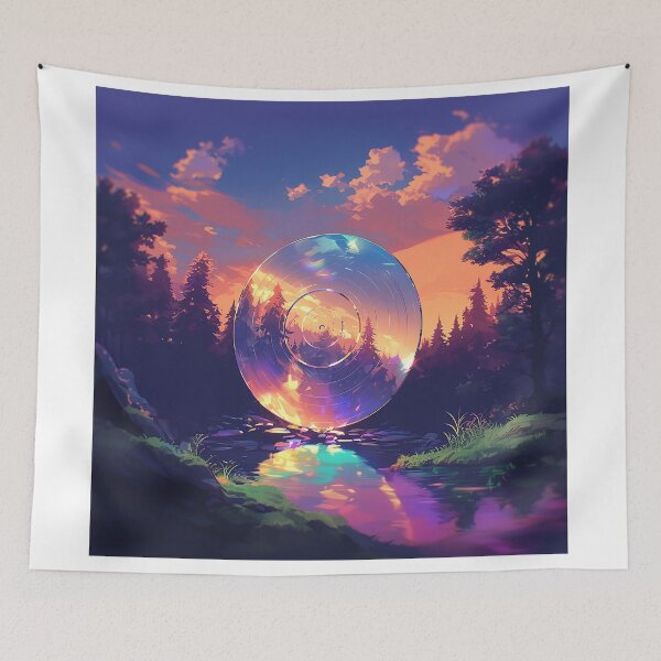 Item preview, Crystal Vinyl Record in Sunset Forest designed and sold by Christian Weiss.