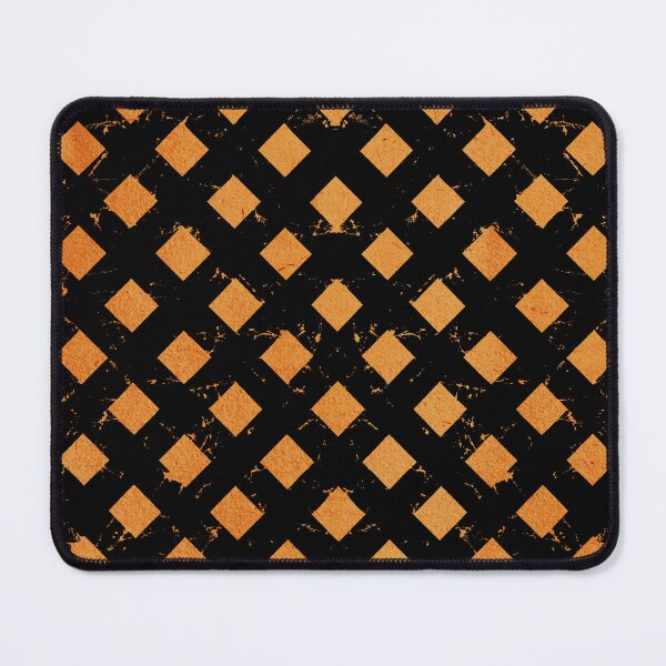 Item preview, Halloween pattern used look retro pattern grid orange designed and sold by Luzi Illustrella.