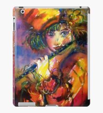 FLUTIST PORTRAIT / Venetian Masquerade Watercolor Collection iPad Case/Skin