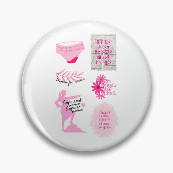 Item preview, Ultimate Feminist Quotes Collection - 6 Pink Aesthetic Design Sticker Set designed and sold by annylands.