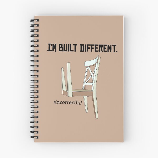 Item preview, Built Different Humor Sticker designed and sold by LittleRockArt.