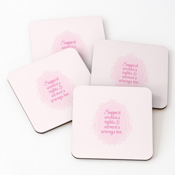 Item preview, Feminism Meme - Women's Rights and Wrongs Pink Frame designed and sold by annylands.