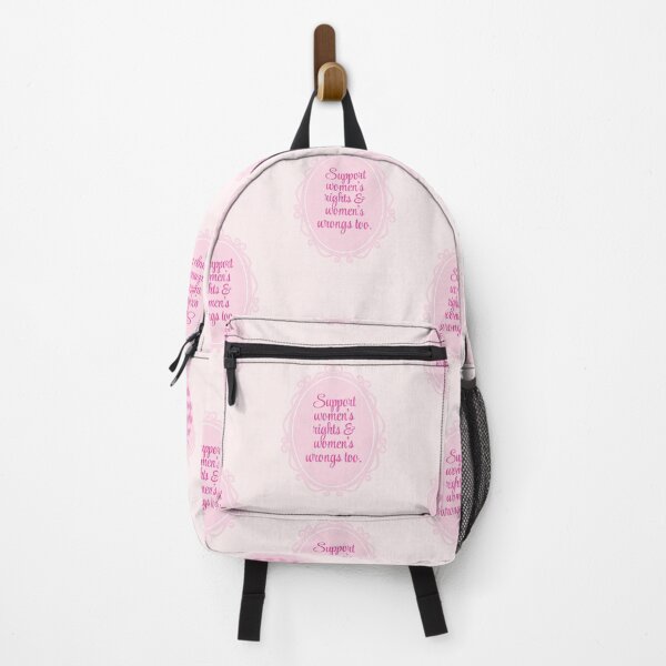 Item preview, Feminism Meme - Women's Rights and Wrongs Pink Frame designed and sold by annylands.