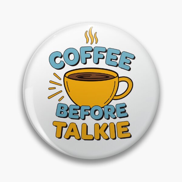 Artikelvorschau, Coffee Before Talkie – Lustiges Kaffeezitat, minimalistisches Design entworfen und verkauft von ByRAM Project.