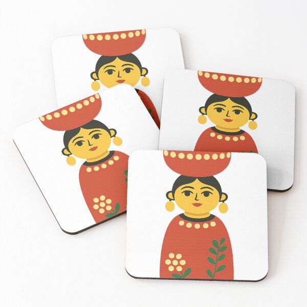 Item preview, Folk Art Doll Illustration – Colorful Handcrafted Design designed and sold by Passmr.