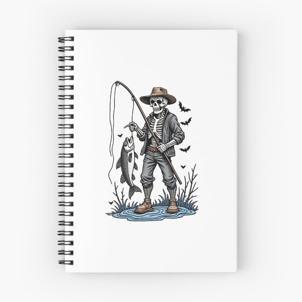 Item preview, Skeleton Fisherman Funny Spooky Fishing Halloween  designed and sold by ArtDesignTp.